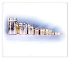 M.S.Knob Type Weight Set of 14 Pcs. (Brass Plated)